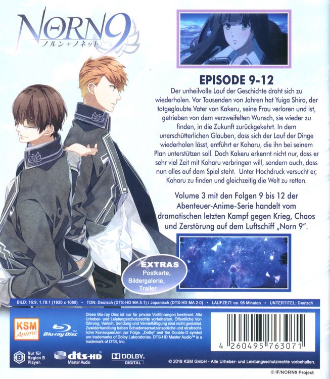 Produktbild: Norn9 - Volume 3: Episode 09-12