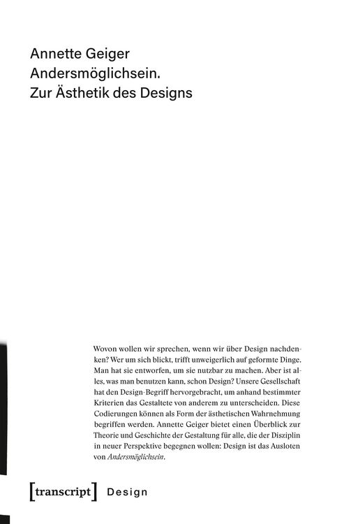 Produktbild: Andersm&ouml;glichsein. Zur &Auml;sthetik des Designs