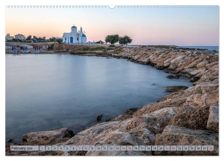 Produktbild: Cyprus, the sunny Mediterranean paradise (High Quality Premium Wall Calendar 2026 DIN A2 landscape),CALVENDO 12 Month Wall Calendar