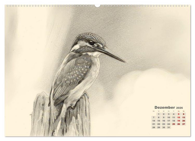 Produktbild: Wilde Seelen - Tierische Momente in Graphit (hochwertiger Premium Wandkalender 2026 DIN A2 quer), Kunstdruck in Hochglanz