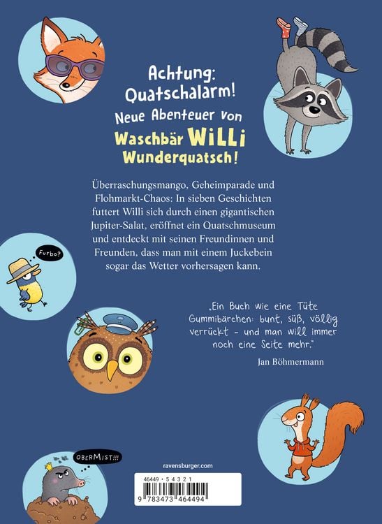 Produktbild: Waschb&auml;r Willi Wunderquatsch - Der Salat aus dem Weltall und noch verr&uuml;cktere Abenteuer