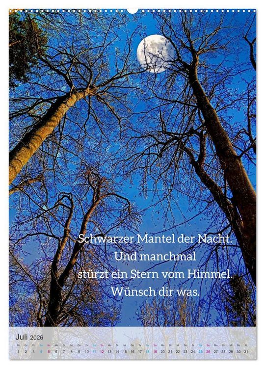 Produktbild: Manchmal - Poetische Momentaufnahmen (Wandkalender 2026 DIN A2 hoch), CALVENDO Monatskalender
