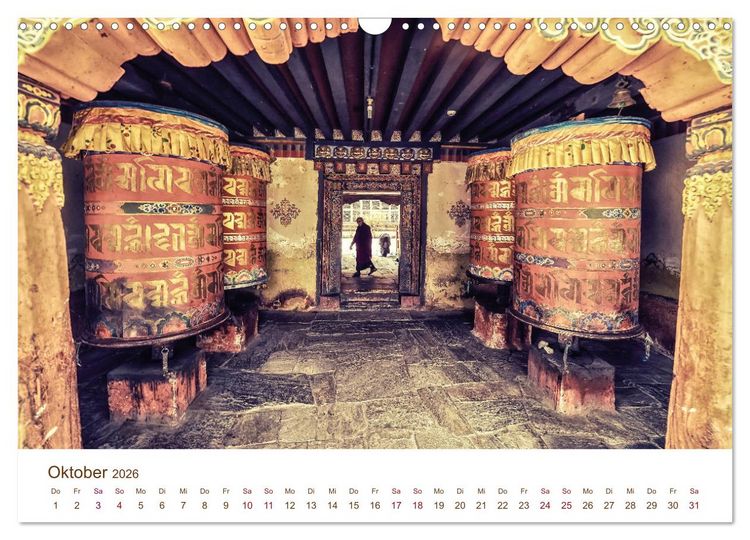 Produktbild: Mystisches Bhutan (Wandkalender 2026 DIN A3 quer), CALVENDO Monatskalender
