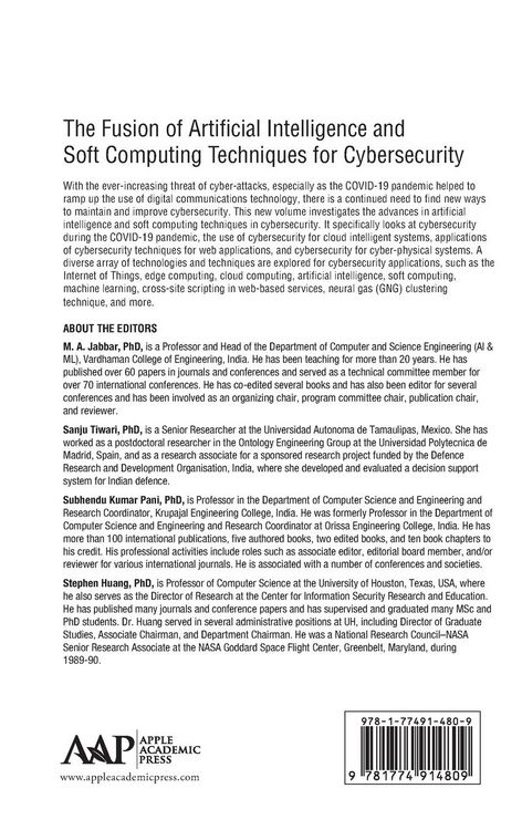Produktbild: The Fusion of Artificial Intelligence and Soft Computing Techniques for Cybersecurity