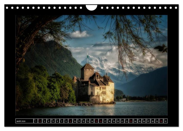 Produktbild: Paysages suisses (Calendrier mural 2026 DIN A4 vertical), CALVENDO calendrier mensuel