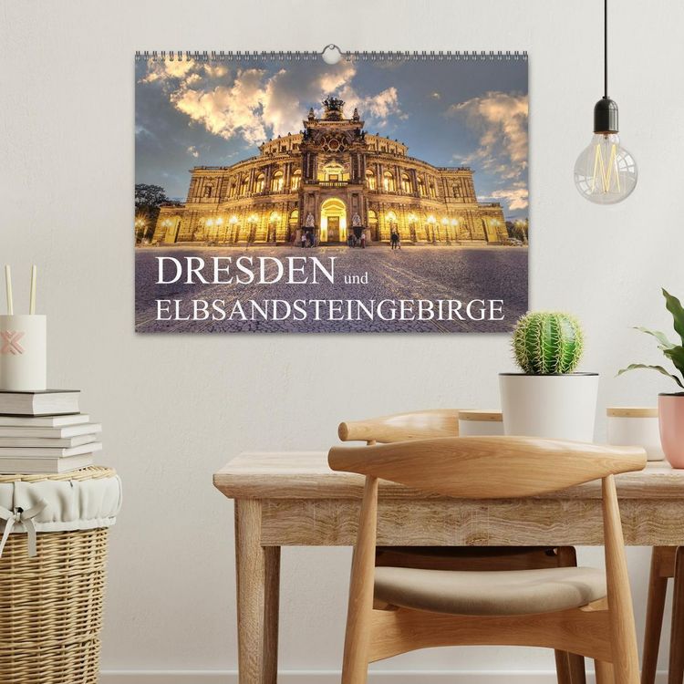 Produktbild: Dresden und Elbsandsteingebirge (Wandkalender 2026 DIN A3 quer), CALVENDO Monatskalender