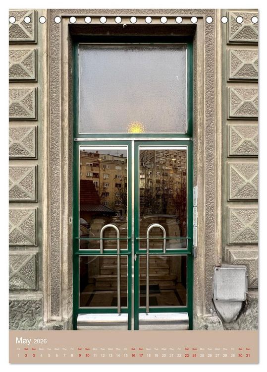 Produktbild: Doors of Belgrade (Desk Calendar 2026 DIN A5 portrait), CALVENDO 12 Month DeskCalendar