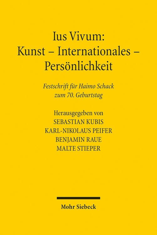 Produktbild: Ius Vivum: Kunst - Internationales - Pers&ouml;nlichkeit