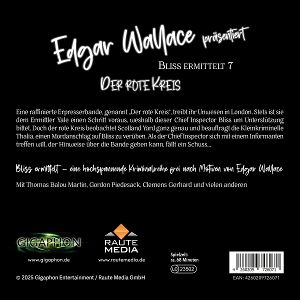 Produktbild: Edgar Wallace - Bliss ermittelt - Der rote Kreis,1 Audio-CD