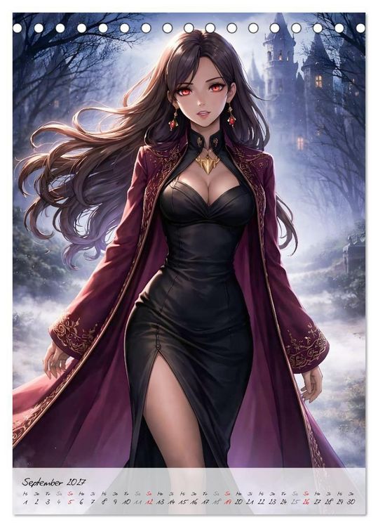 Produktbild: Vampire Couture (Tischkalender 2027 DIN A5 hoch), CALVENDO Monatskalender