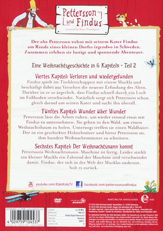 Produktbild: Pettersson und Findus - Folge 8 - Der Weihnachtsmann kommt, Teil 2 von 2