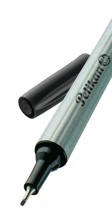 Produktbild: Pelikan Fineliner 96&reg;, schwarz, 3 St&uuml;ck, 3er Set