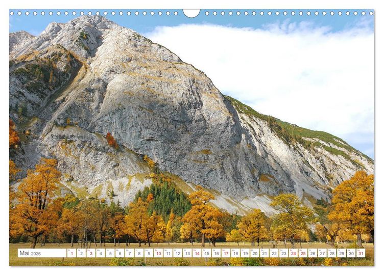 Produktbild: Indian Summer in der Eng - Das Naturdenkmal Gro&szlig;er Ahornboden (Wandkalender 2026 DIN A3 quer), CALVENDO Monatskalender