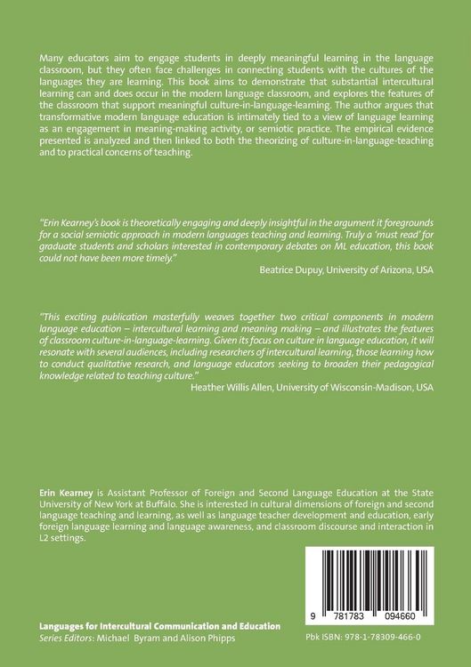 Produktbild: Intercultural Learning in Modern Language Education