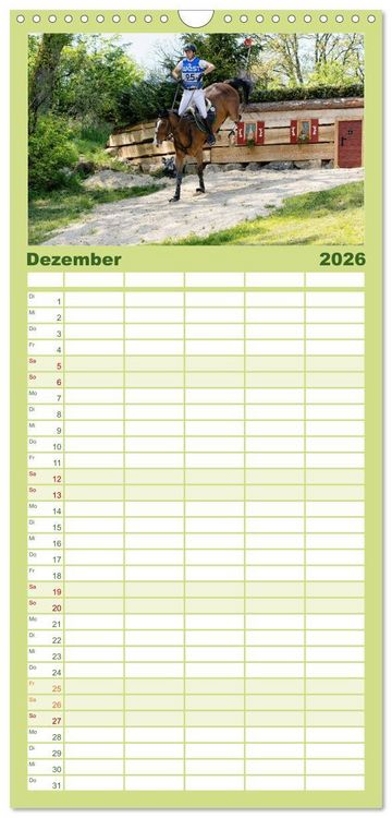 Produktbild: Familienplaner 2026 - Die Buschreiter mit 5 Spalten (Wandkalender, 21 x 45 cm) CALVENDO