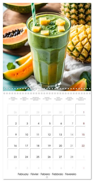 Produktbild: World of smoothies (Wall Calendar 2026 12 &times; 12 Inch) CALVENDO 12 Month Wall Calendar