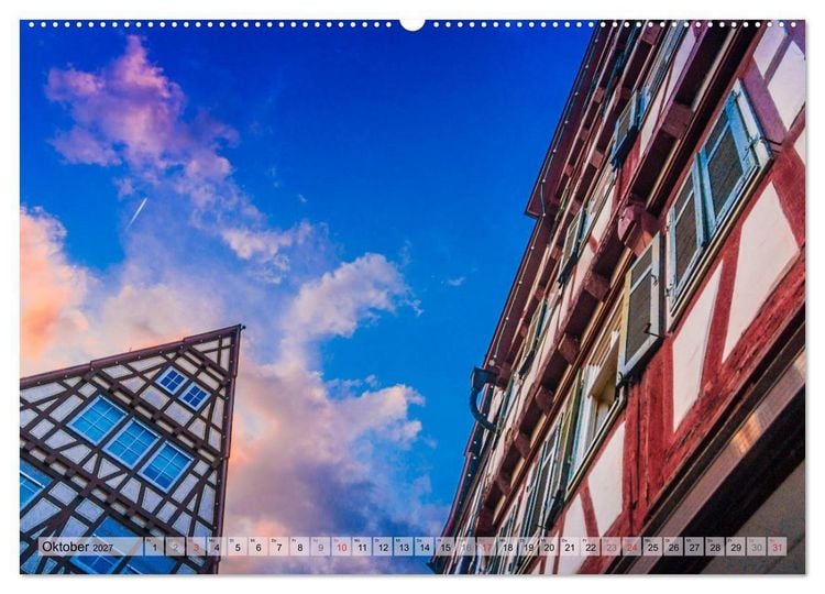 Produktbild: Leonberg - Altstadt in Abendstimmung (Wandkalender 2027 DIN A2 quer), CALVENDO Monatskalender