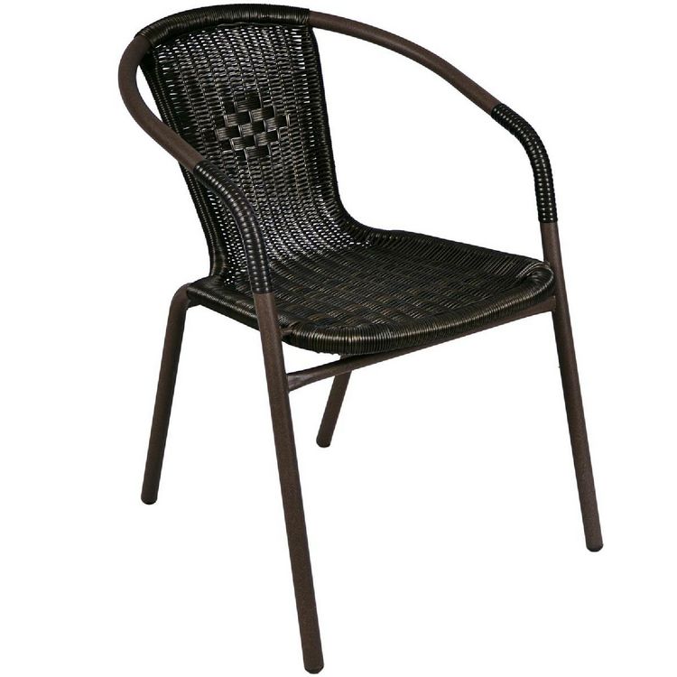 Produktbild: 3-tlg. Bistroset Balkon Stuhl Tisch Set Braun