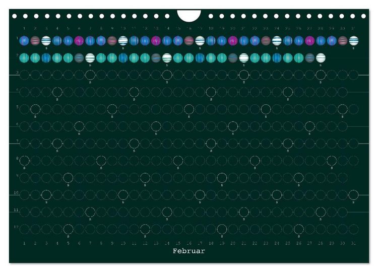 Produktbild: Perlenkalender (Wandkalender 2027 DIN A4 quer), CALVENDO Monatskalender