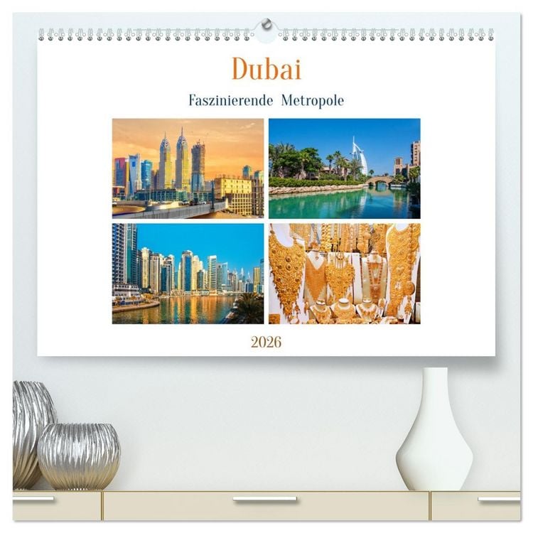 Produktbild: Dubai - Faszinierende Metropole (hochwertiger Premium Wandkalender 2026 DIN A2 quer), Kunstdruck in Hochglanz