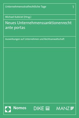 Produktbild: Neues Unternehmenssanktionenrecht ante portas