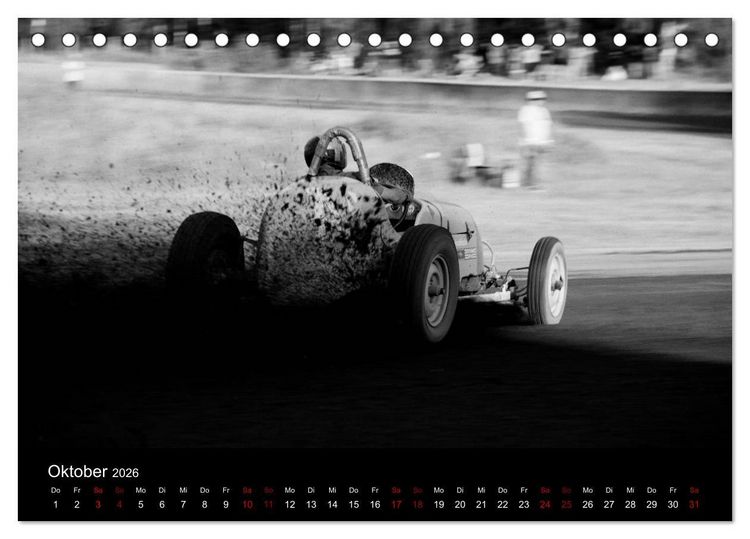 Produktbild: Dirt Track Races (Tischkalender 2026 DIN A5 quer), CALVENDO Monatskalender
