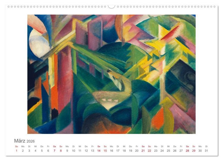 Produktbild: Franz Marc 2026 (hochwertiger Premium Wandkalender 2026 DIN A2 quer), Kunstdruck in Hochglanz