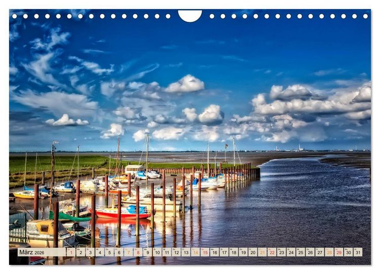 Produktbild: Friesland - Nordseebad Dangast (Wandkalender 2026 DIN A4 quer), CALVENDO Monatskalender
