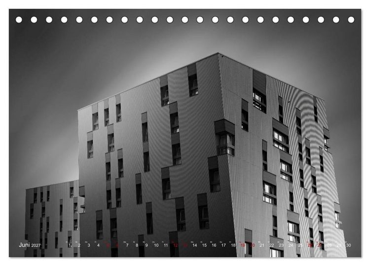 Produktbild: Monochrome Architektur (Tischkalender 2027 DIN A5 quer), CALVENDO Monatskalender