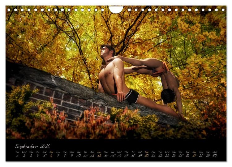 Produktbild: Yoga Couples - Harmony and Passion (Wall Calendar 2026 DIN A4 landscape), CALVENDO 12 Month Wall Calendar