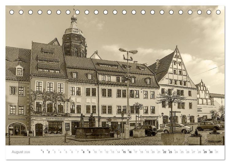 Produktbild: Nostalgiekalender Pirna (Tischkalender 2026 DIN A5 quer), CALVENDO Monatskalender