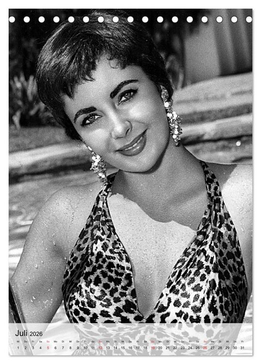 Produktbild: Elizabeth Taylor (Tischkalender 2026 DIN A5 hoch), CALVENDO Monatskalender