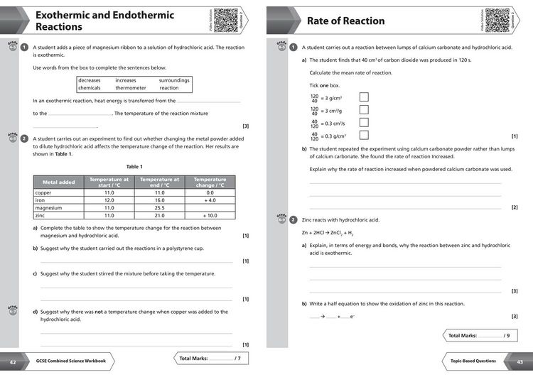 Produktbild: AQA GCSE 9-1 Combined Science Higher Workbook