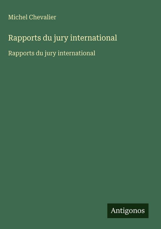 Produktbild: Rapports du jury international
