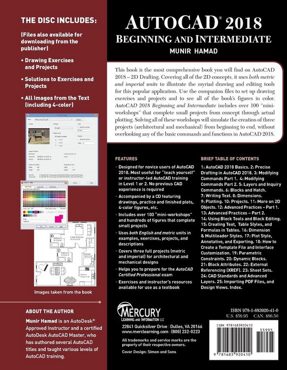 Produktbild: AutoCAD 2018 Beginning and Intermediate