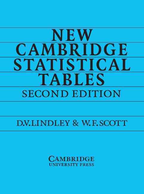 Produktbild: New Camb Statistical Tables 2ed