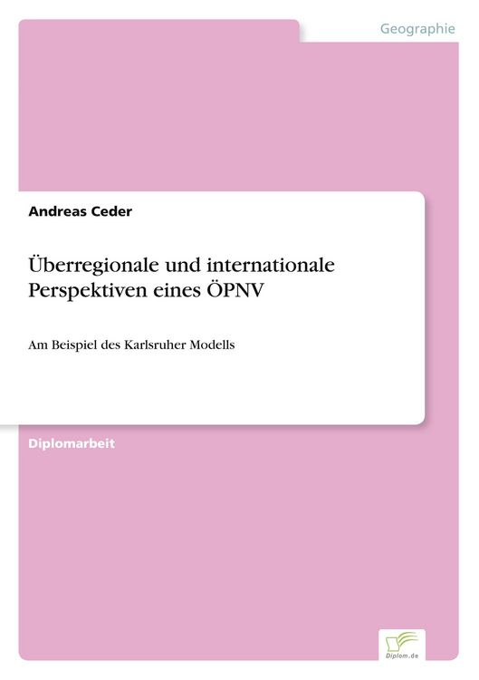 Produktbild: &Uuml;berregionale und internationale Perspektiven eines &Ouml;PNV