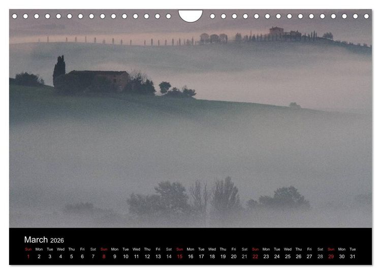 Produktbild: Tuscany Amazing Val d'Orcia (Wall Calendar 2026 DIN A4 landscape), CALVENDO 12 Month Wall Calendar