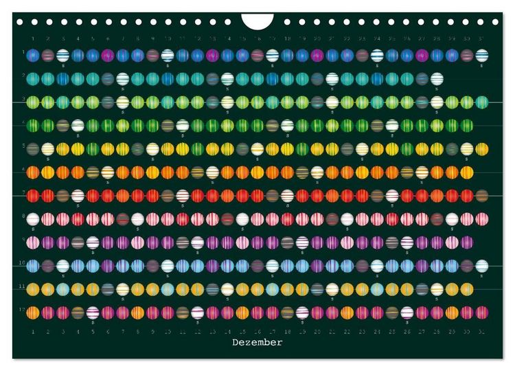 Produktbild: Perlenkalender (Wandkalender 2027 DIN A4 quer), CALVENDO Monatskalender