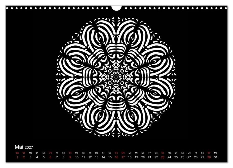 Produktbild: Entspannung und Ruhe durch Mandalas (Wandkalender 2027 DIN A3 quer), CALVENDO Monatskalender