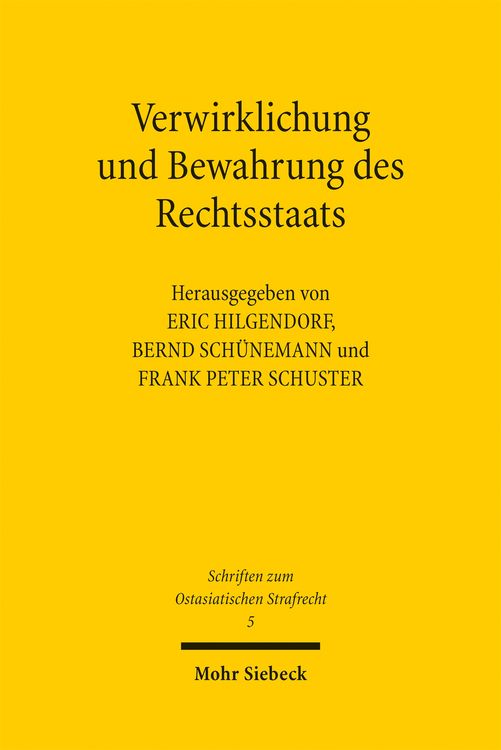 Produktbild: Verwirklichung und Bewahrung des Rechtsstaats