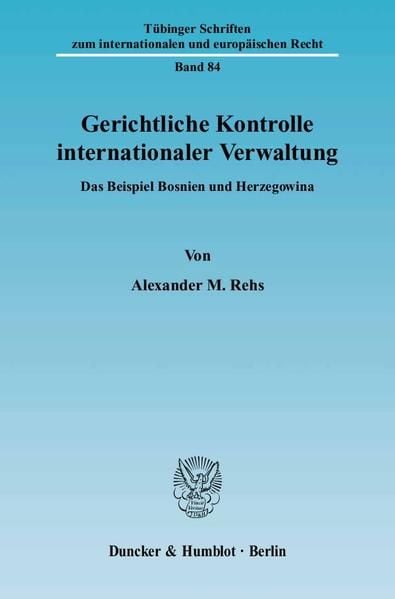 Produktbild: Gerichtliche Kontrolle internationaler Verwaltung.