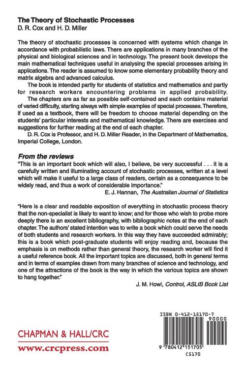 Produktbild: The Theory of Stochastic Processes