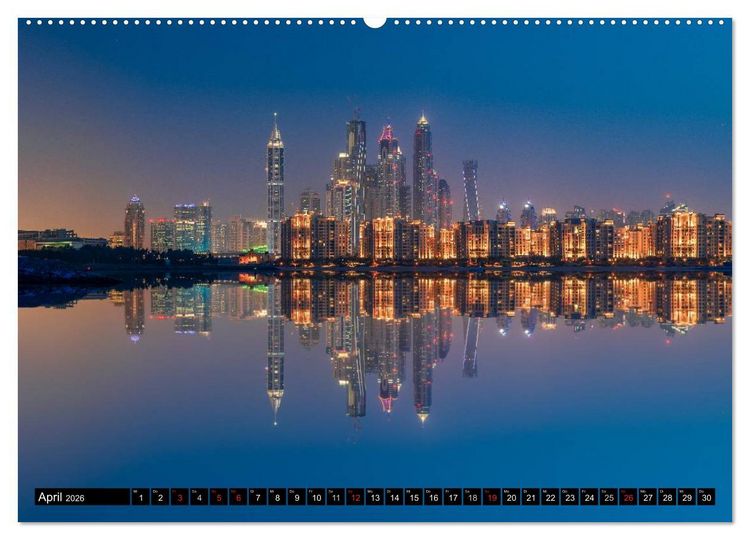 Produktbild: DUBAI - 2026 (hochwertiger Premium Wandkalender 2026 DIN A2 quer), Kunstdruck in Hochglanz