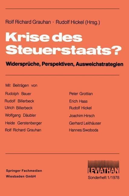 Produktbild: Krise des Steuerstaats?