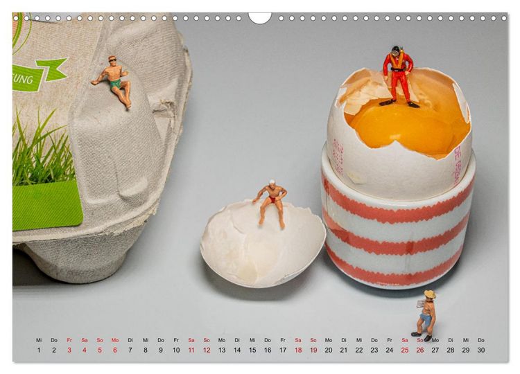 Produktbild: H&ouml;her, schneller, kleiner - Miniaturen in unserem Alltag (Wandkalender 2026 DIN A3 quer), CALVENDO Monatskalender