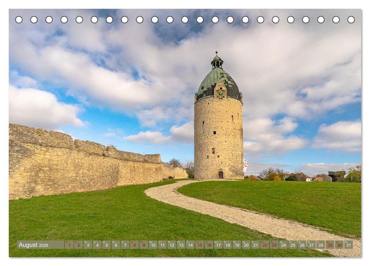 Produktbild: Domstadt Naumburg, eine der sch&ouml;nsten St&auml;dte Mitteldeutschlands (Tischkalender 2026 DIN A5 quer), CALVENDO Monatskalender