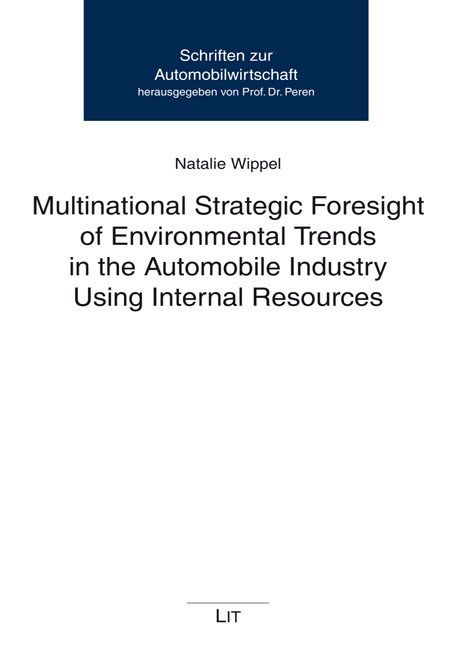 Produktbild: Wippel, N: Multinational Strategic Foresight