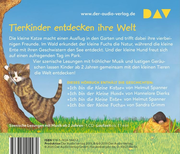 Produktbild: Ich bin die kleine Katze und weitere Tiergeschichten