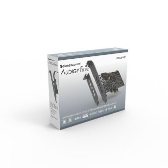 Produktbild: CREATIVE Sound Blaster Audigy FX V2 Hi-Res 5.1 PCIe Soundkarte